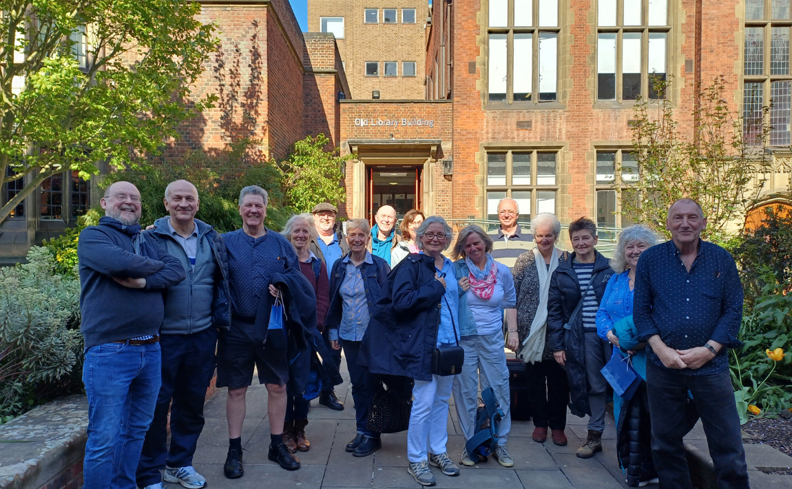 Alumni enjoy a tour of Newcastle University.